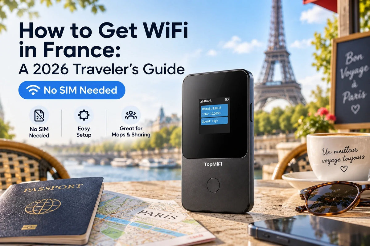 How to Get WiFi in France: A 2026 Traveler's Guide (No SIM Needed)