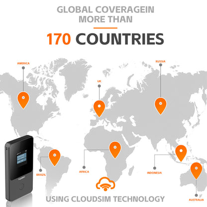 Portable WiFi Hotspot for Travel No SIM Needed No Contract