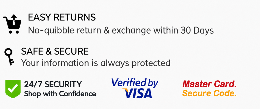 Secure checkout & payment badges
