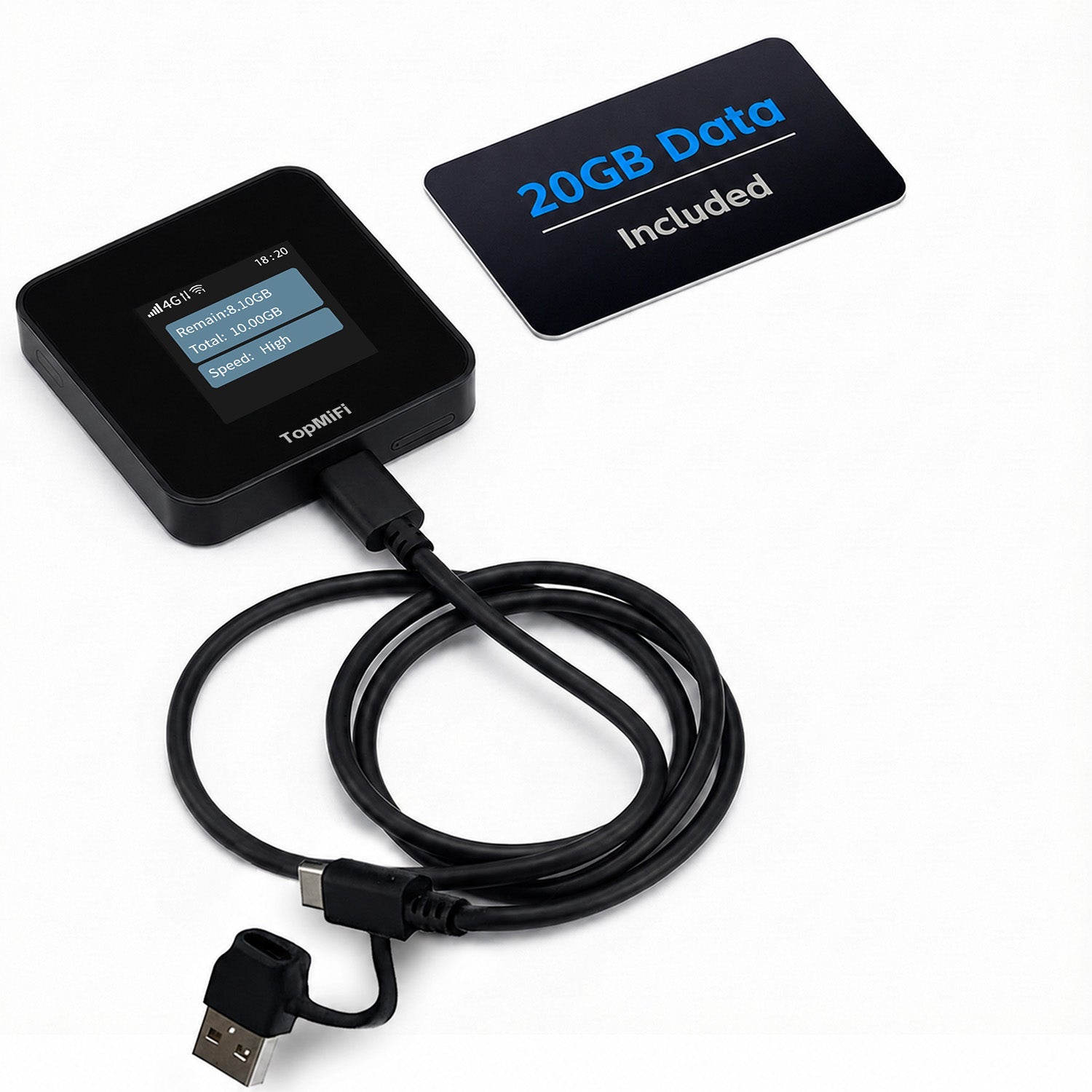 4G LTE Portable WiFi Hotspot for Travel No SIM Needed No Contract
