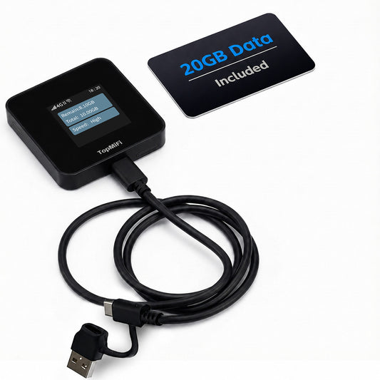 4G LTE Portable WiFi Hotspot for Travel No SIM Needed No Contract