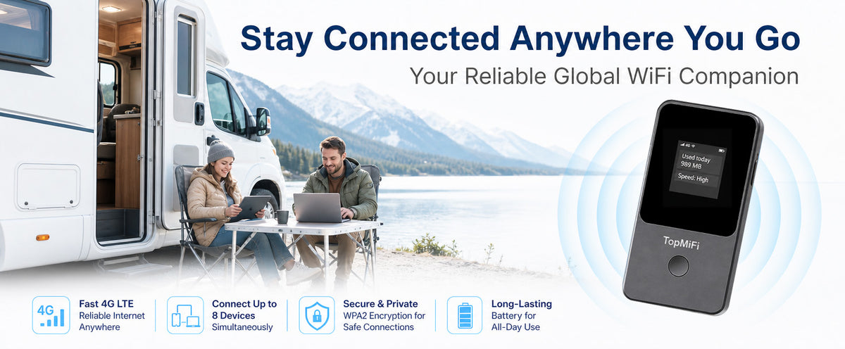 T8 — stay connected anywhere you go, reliable global WiFi companion