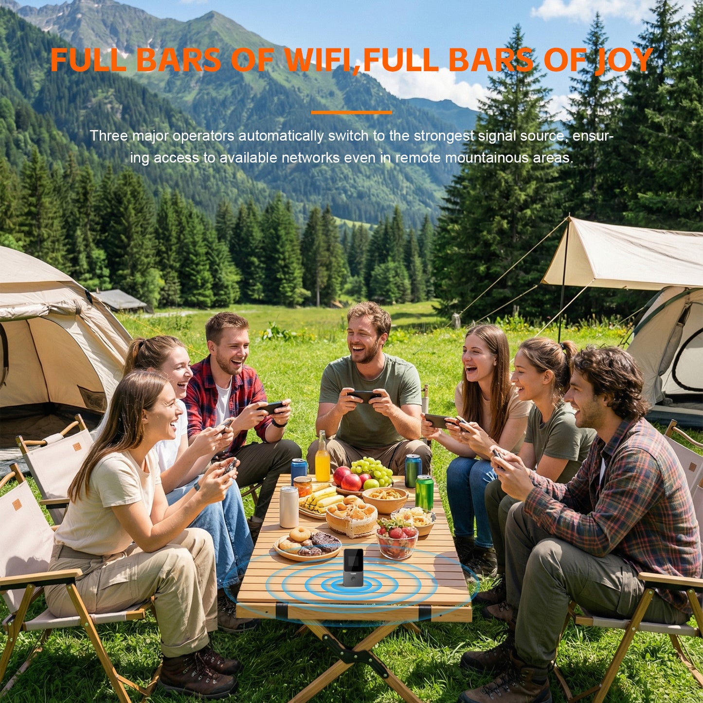 Portable WiFi Hotspot for Travel No SIM Needed No Contract
